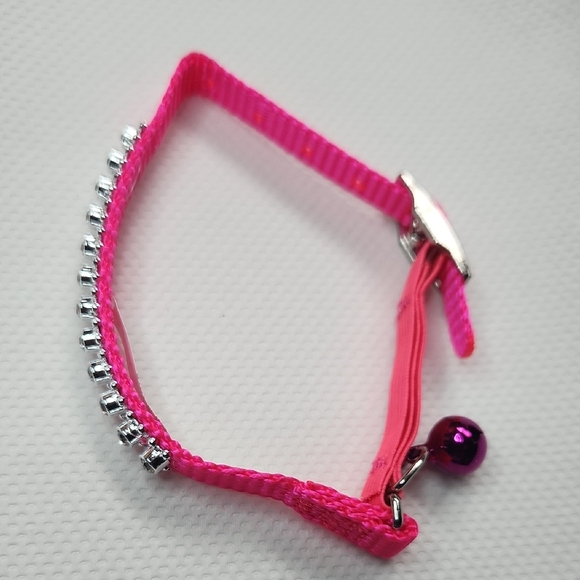 Pink Rhinestone Cat Collar - Picture 4 of 11